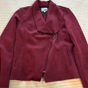 Kut from the Kloth Women's Carina Faux Suede Asymmetrical Drape Jacket Women’s S